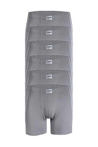 Yıldız 6'li Paket Modal Kumaş Biyeli Likralı Erkek Boxer Renkli1