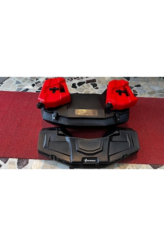 Arwic 3'lü Atv Çanta Seti Segway Yazılı 180 Lt Arka + 80 Lt Ön Çanta + 2 Adet 5 Lt Benzin Bidonu Siyah