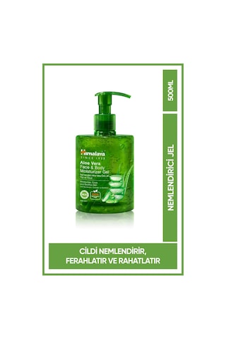 Aloe Vera Yüz Ve Vücut Nemlendirici Jel 500 Ml Serinletici, Yatıştırıcı