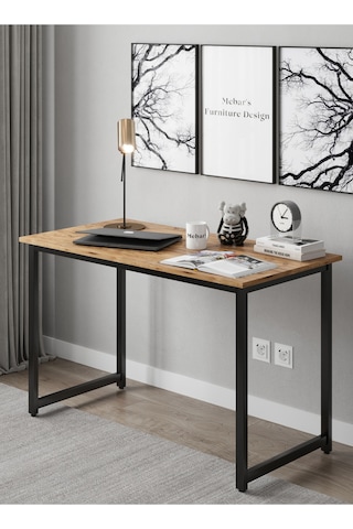 Narin Çalışma Masası Ofis Masası Bilgisayar Masası 120x60cm- Atlantik Çam Çam