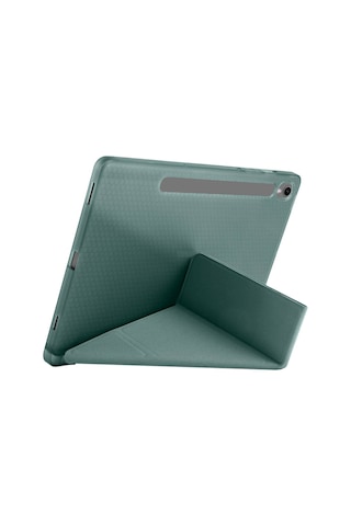 Samsung Galaxy Uyumlu Tab S10 Fe 11 Inc Sm-x520 Üçgen Katlanabilir Kalemlikli Yatay Dikey Standlı Kılıf Kapaklı Kılıf