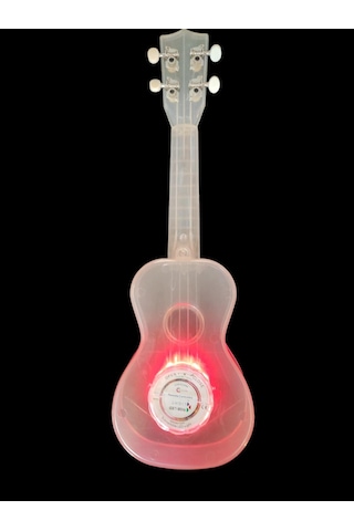 Şeffaf Soprano Uzaktan Kumandalı Ledli Ukulele