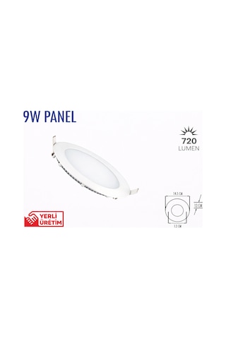 Lampist 9w Sıva Altı Slim Panel Led 3000k Beyaz Kasa Beyaz - Gün Işığı Lampist 9w Sıva Altı Slim Panel Led 3000k Beyaz Kasa Beyaz - Gün Işığı