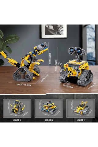 Sillbird 5'i 1 Arada Robotik Set, Uygulama Ve Uzaktan Kumandalı, Programlanabilir Yapım Oyuncağı Akıllı Oyuncaklar