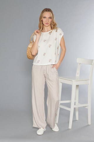 Kısa Kol Dokuma Keten Pijama Takımı Yazlık Flz 88-106 Vizon