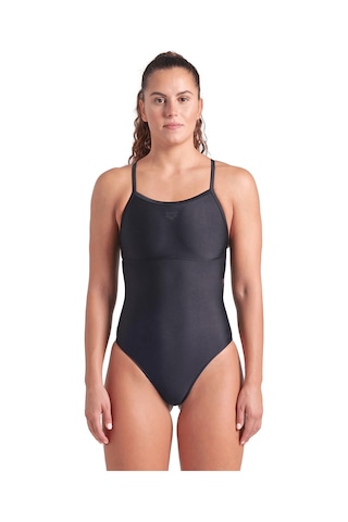 Arena Solid Swimsuit Lightdrop Back Kadın Siyah Yüzücü Mayo 005909501
