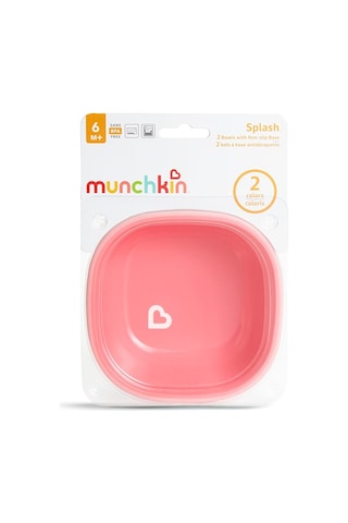 Munchkin Sıçramayı Engeleyen Kase Mor - Pembe 2'li Mor - Pembe