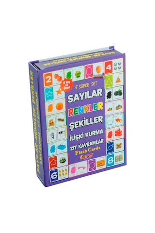 Dıy Toy Zıt Kavramlar Zeka Kartları