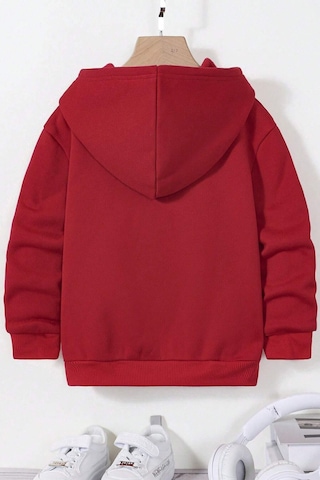 Uyguntarz Age Of Baskılı Erkek - Kız Çocuk Rahat Kalıp Sweatshirt Kırmızı