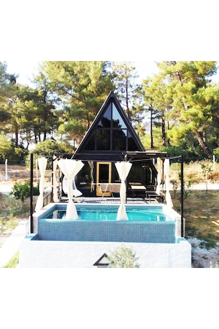 Masifev Stella 70M2 2+1 Dev Üçgen Ahşap Ev