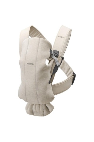 BabyBjörn Bliss Ana Kucağı & Kanguru Mini 3D Cotton Jersey Yenidoğan Seti / Light Beige