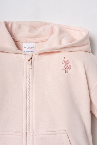 U.S. Polo Assn. Nakışlı Kız Bebek Pembe Uzun Kol Pijama Takım Usb3246-c-v3 Usb3246-c-v3 Pembe01
