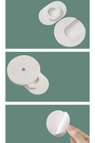 Gajeena Duvar Tipi Otomatik Yapışkan Plastik Soket Tutucu, Sabit Tutma Ve Mekan Düzenliği İçin Oturma Odası, Yatak Odası, Ofis Kullanıma Uygun