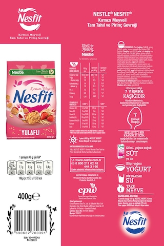 Nestle Nesfit Kırmızı Meyveli Kahvaltılık Gevrek 400 G