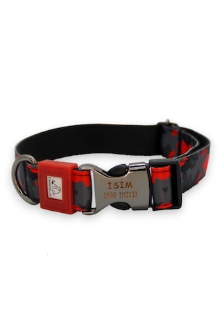 İsimli- Kişiye Özel Orta Ve Büyük Irk Ayarlanabilir Tasma Krmsyh