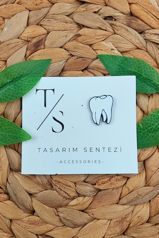 Rozet Metal Çanta Kıyafet Şapka Takı Aksesuar Diş Doktoru Dent Çok Renkli