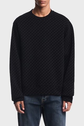 Emporio Armani Tamamı Logolu Pamuklu Bisiklet Yaka Sweat Erkek Sweat Em006874 Af10013 Fc375 Siyah