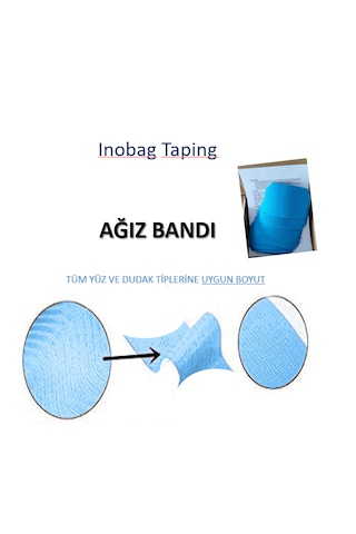 Ağız Bandı Horlama - 10 Adet, Yapmaz Pamuk Kumaş,