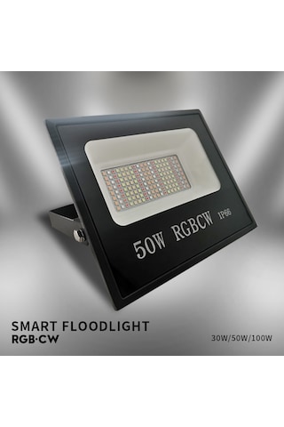 Cbtx 50w Tuya App Akıllı Led Işık Ip66 Su Geçirmez Renkli Rgb Lamba Açık Fabrika Depo Projektör Diğer