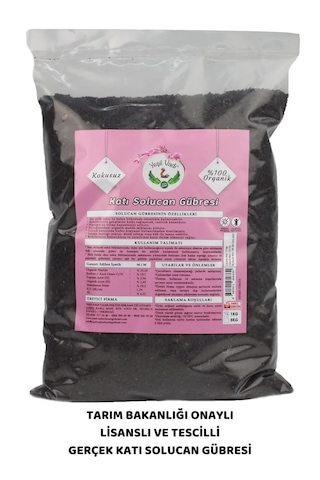 Organik Katı Solucan Gübresi 5 Kg 5 KG Organik Katı Solucan Gübresi 5 Kg 5 KG