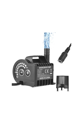 Ximistore9 Qr70h Taşınabilir 12v Mini Su Pompası, 8 Kademeli Ayarlı, 450l/h Akış, 4m Yükseklik, Akvaryum Ve Bahçe İçin