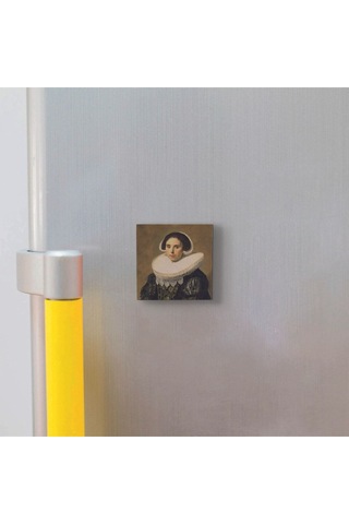 Bir Kadın Portresi Frans Hals, 1630 Baskılı Taş Magnet 5x5