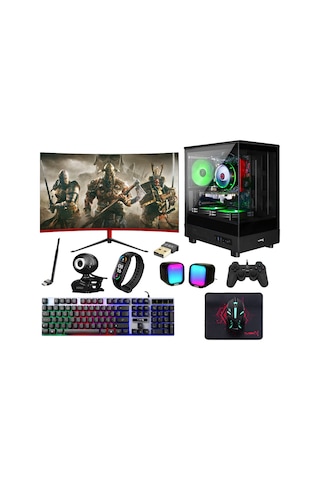 Turbox TX6177 i5-10400F 16 GB 512 GB SSD 8 GB RX580 23.6" Free Dos Masaüstü Oyuncu Bilgisayarı