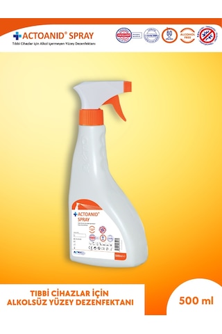 Acto Actoanıd Spray 500 Ml Alkol İçermeyen Yüzey Dezenfektanı