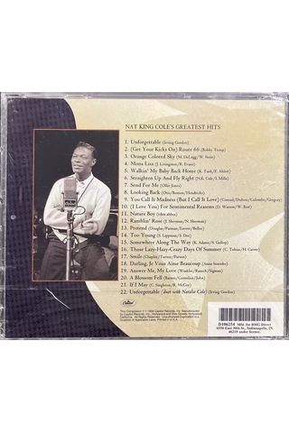 Müzik Cd Sidir Plak Değildir Cd Nat King Cole The Greatest Hits