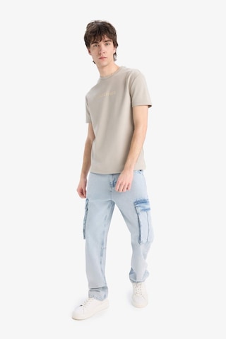 DeFacto Regular Fit Bisiklet Yaka Baskılı Kısa Kollu Pamuklu Ağır Kumaş Tişört Z3073AZ25SMBG730