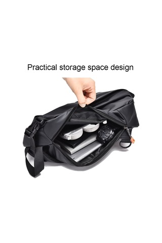 Sones Weıxıer 6013 Günlük Tek Omuzlu Çapraz Çantalar Çok İşlevli Motosiklet Spor Göğüs Çantası Gri