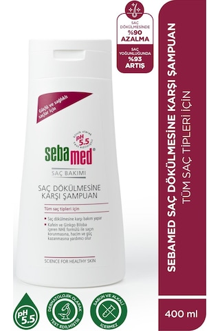 Sebamed Saç Dökülmesine Karşı Güçlendirici Etkili Kafein ve Ginkgo Biloba İçerikli Şampuan 400 ML