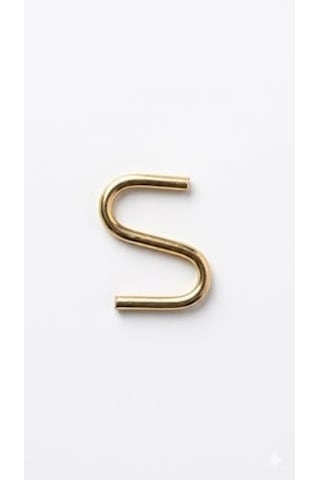 Beşel Gold S Kanca Seti - 10 Adet, Çok Amaçlı Metal Askı, Mutfak Gereçleri, Gardırop Ve Banyo Düzenleyici, Şık Pirinç Görünümlü Dayanıklı Çelik Kanca 5cm, Büyük S Diğer
