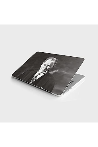Laptop Sticker Bilgisayar Notebook Pc Kaplama Etiketi Atatürk Bakış 124-Pembe