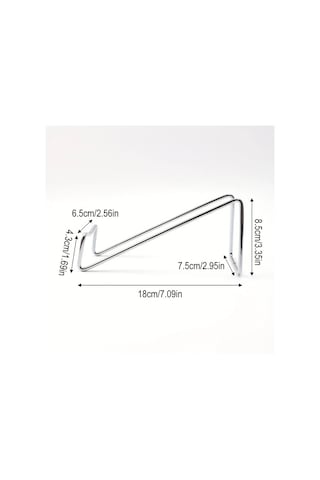 Honeybeeshop Gümüş Dökme Demir Şarap Rafı Yığın Tasarım Dayanıklı Isıya Dayanıklı Ev Bar Kullanımı