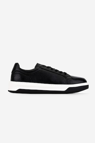 Valmenti Erkek Hakiki Deri Siyah Floter Sneakers & Spor Ayakkabı 1212 2506 Erk Ayk Y26 Sıyah Fltr