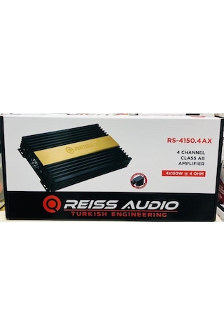 Reıss Audıo Rs-4150.4 Ax Stereo ve Mono 10 Bin Watt 2Ohm 4Ch×200Watt