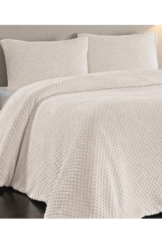 Kapreo Velora Comforter Yorgan Seti 220x240 Cm + 2 Yastık Kılıfı Ekru