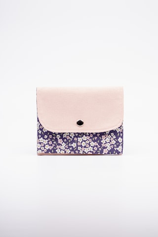 Fabric Craft Bag Kadın Cüzdanı Kumaş, Çıtçıt Kapamalı Gül Kurusu