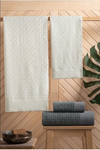 Toyigoo Toyigoo Altınbaşak Bambi Banyo Seti Antrasit Krem Renkli