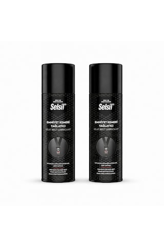 Selsil Emniyet Kemeri Yağlayıcı Sprey 200 Ml Düzgün Sarılması İçin Bakım Koruyucu Sprey 2 Adet