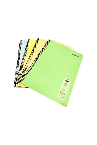 Mynote Flex Pastel Defter Pp Kapak Spiralli 80 Yp Çizgili 5 Li Set Çok Renkli