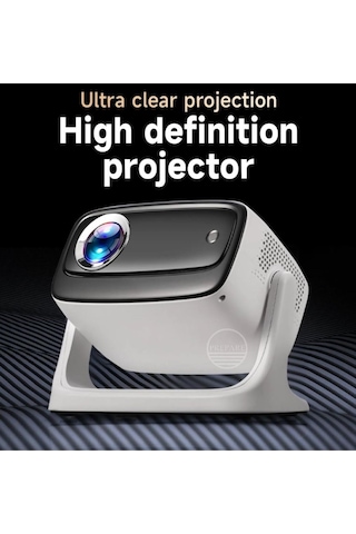 Projeksiyon 4k Ultra Hd Ev Ofis Fuar Toplantı Sunumları Sinema Oyun Android Wifi Bluetooth Projektör