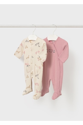 Mayoral Newborn Kız Bebek İkili Tulum Seti Pembe