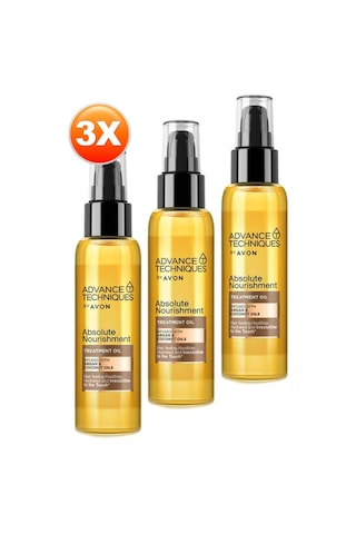Avon Advance Techniques Argan ve Hindistan Cevizi Yağı Saç Bakım Yağı 3 x 100 ML