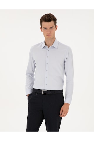 Pierre Cardin Erkek Gri Gömlek Desenli 50312330-vr024 Gri