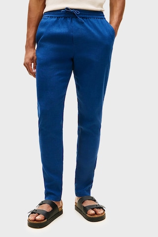 Tommy Hilfiger Keten Tapered Fit Daralan Paça Chino Pantolon Erkek Pantolon Mw0mw42336 C3ı Mavi