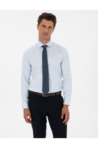 Pierre Cardin Erkek Açık Mavi Gömlek Basic 50313178-vr003 Açik Mavi
