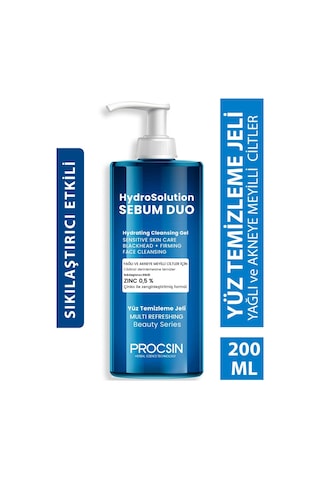 Procsin Hydrosolution Akne Karşıtı Yağ Dengeleyici Yüz Temizleme Jeli 200 ML