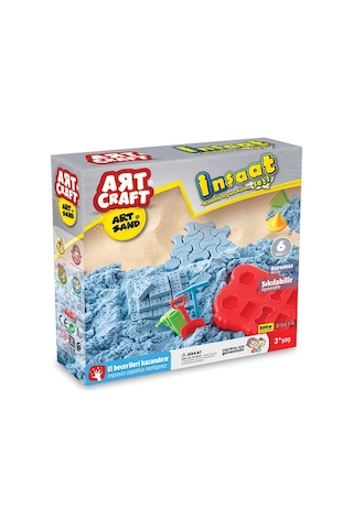 Art Sand İnşaat Seti 500 Gr. - Oyun Kumu Seti - Kinetik Kum Seti - Natural Kum - Doğal Kum Çok Renkli